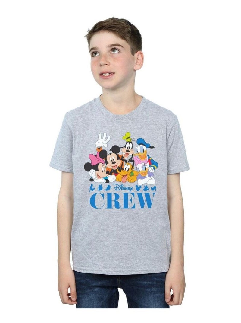Disney - T-shirt DISNEY FRIENDS Gris chiné - Kiabi
