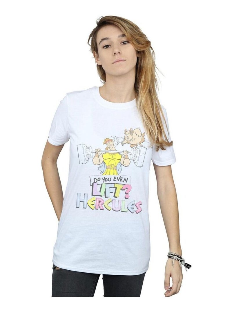 Disney - T-shirt DO YOU EVEN LIFT? Blanc - Kiabi