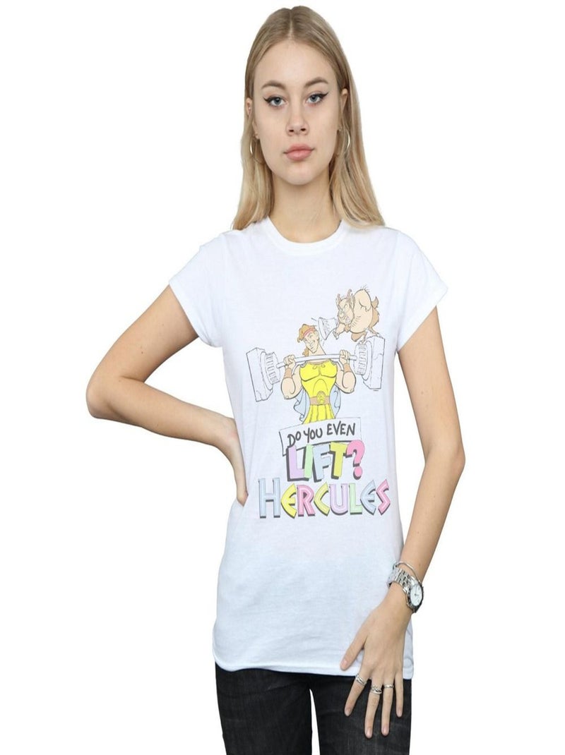 Disney - T-shirt DO YOU EVEN LIFT? Blanc - Kiabi