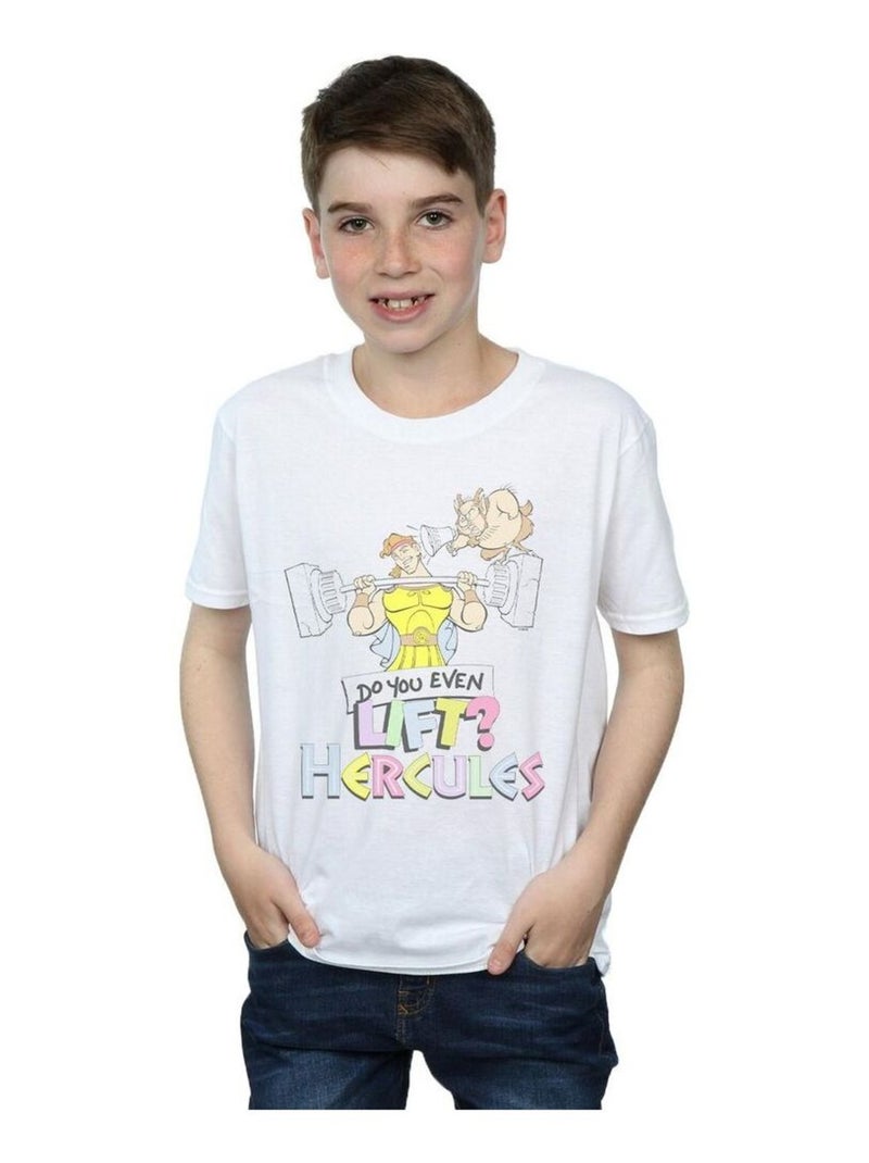 Disney - T-shirt DO YOU EVEN LIFT? Blanc - Kiabi