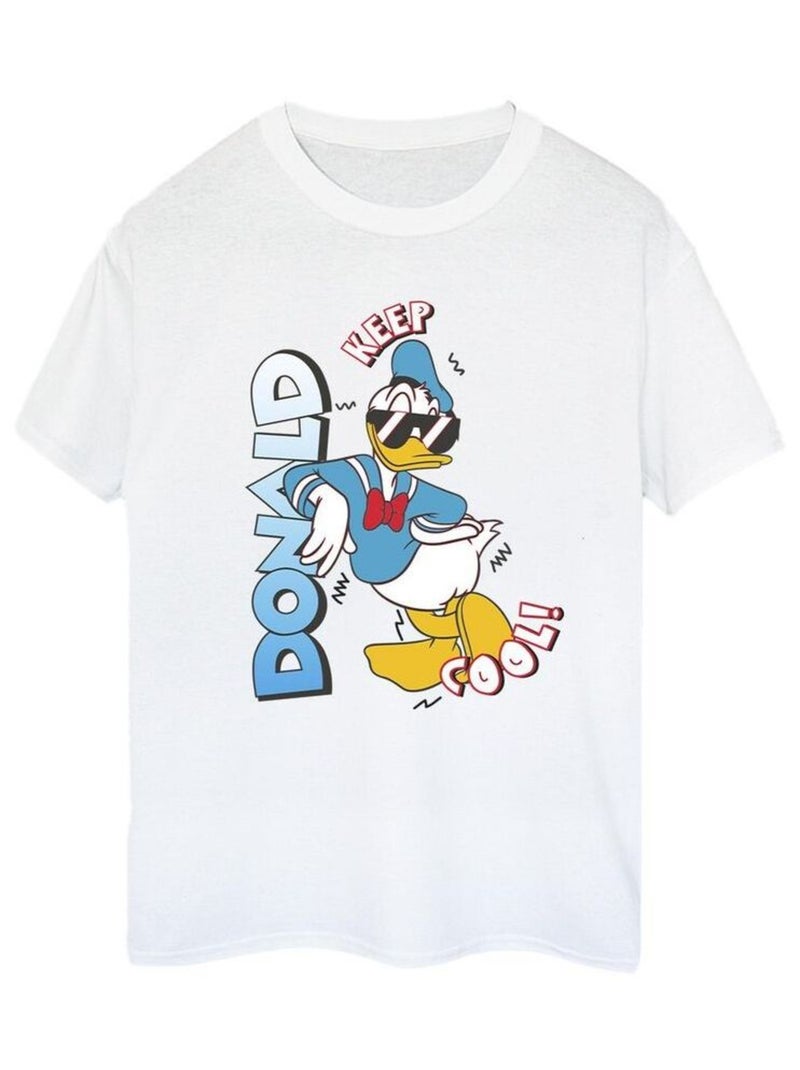 Disney - T-shirt DONALD DUCK COOL Blanc - Kiabi