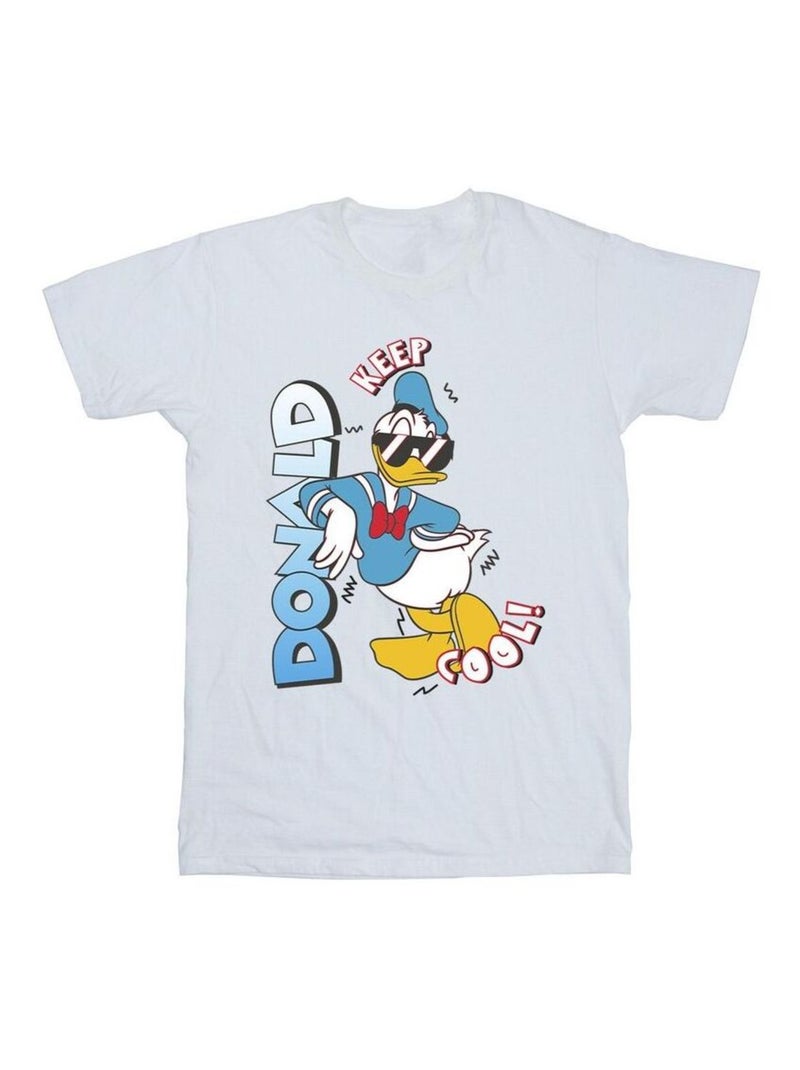 Disney - T-shirt DONALD DUCK COOL Blanc - Kiabi