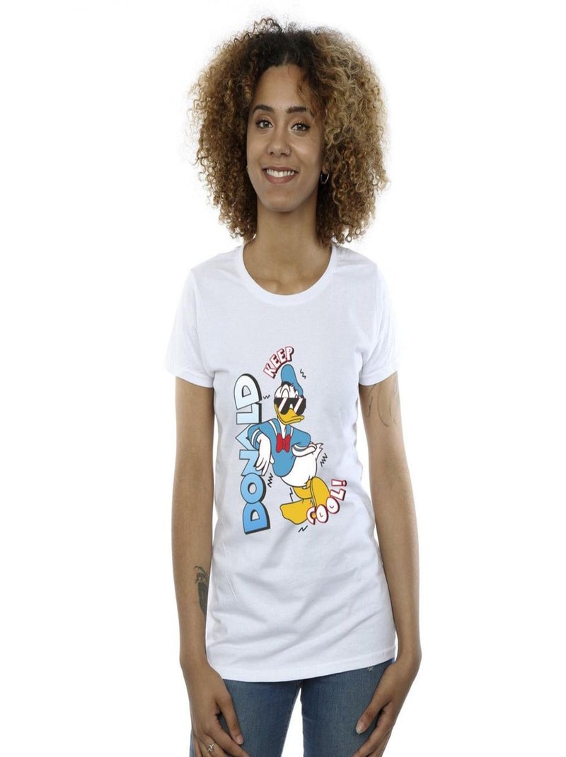 Disney - T-shirt DONALD DUCK COOL Blanc - Kiabi