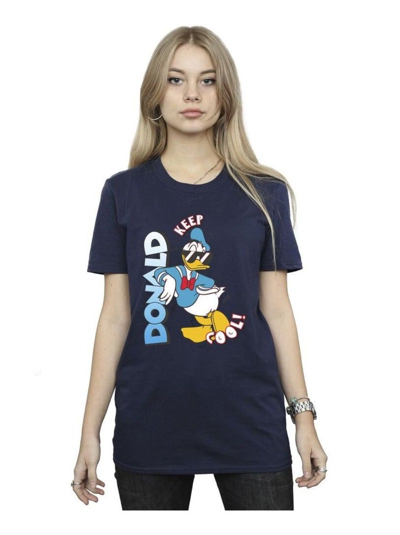 Disney - T-shirt DONALD DUCK COOL Bleu marine - Kiabi