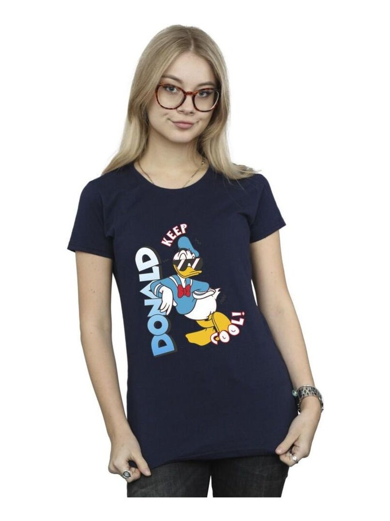 Disney - T-shirt DONALD DUCK COOL Bleu marine - Kiabi