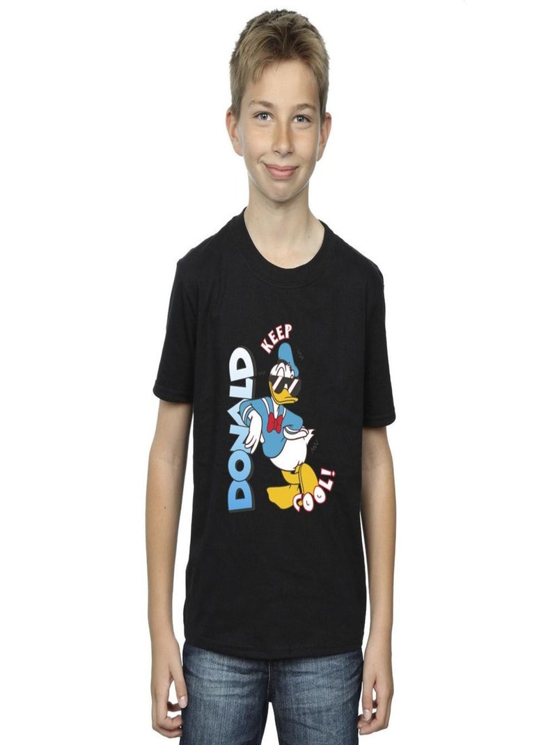 Disney - T-shirt DONALD DUCK COOL Noir - Kiabi