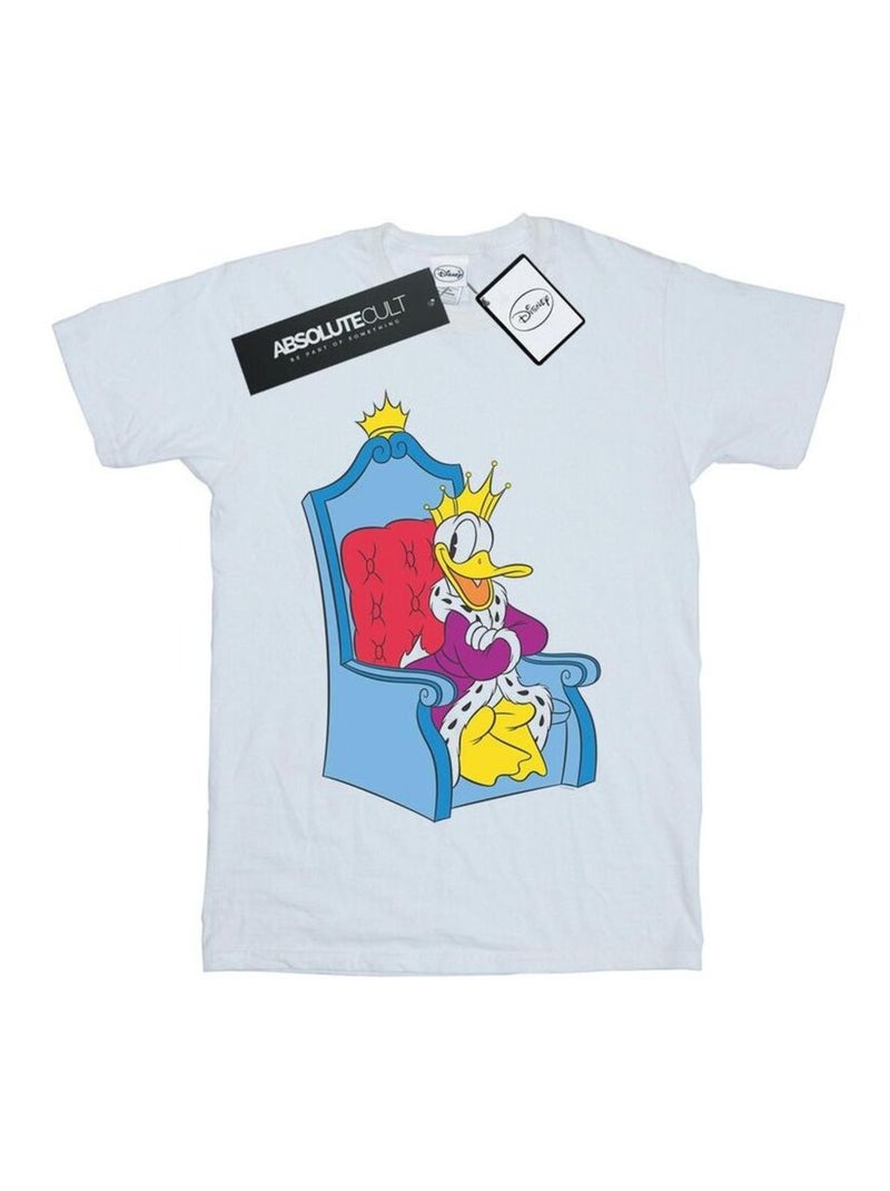 Disney - T-shirt DONALD DUCK KING DONALD Blanc - Kiabi