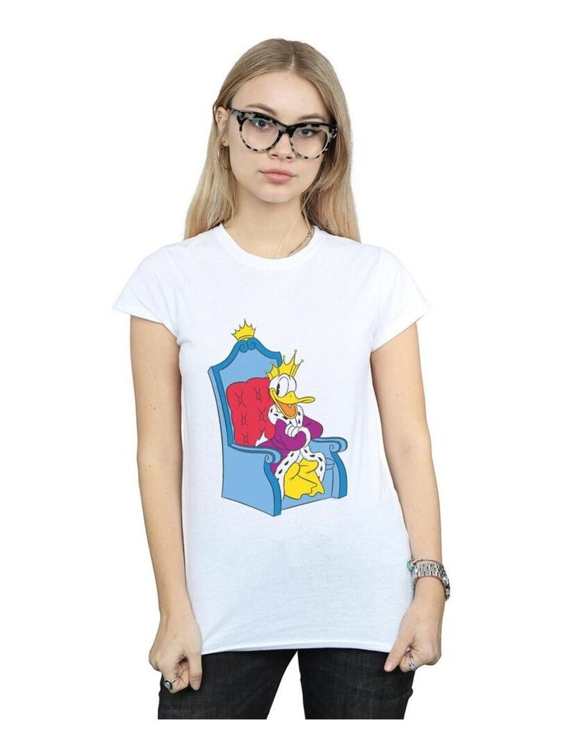 Disney - T-shirt DONALD DUCK KING DONALD Blanc - Kiabi