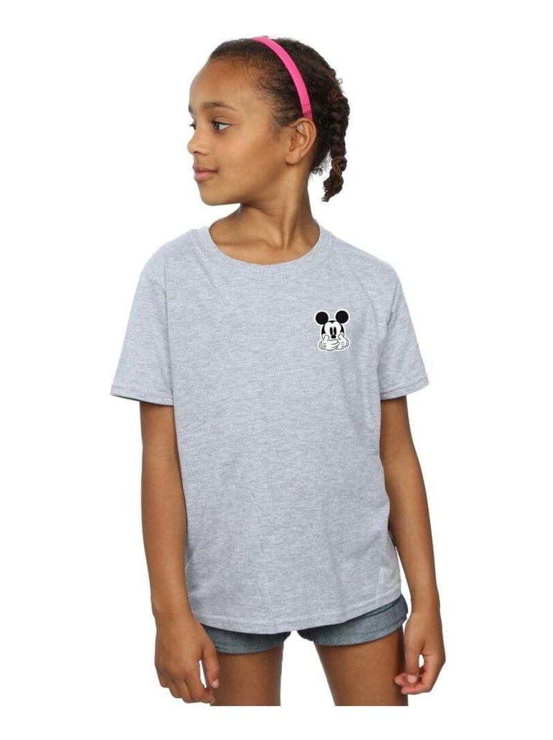 Disney - T-shirt DONT SPEAK Gris chiné - Kiabi