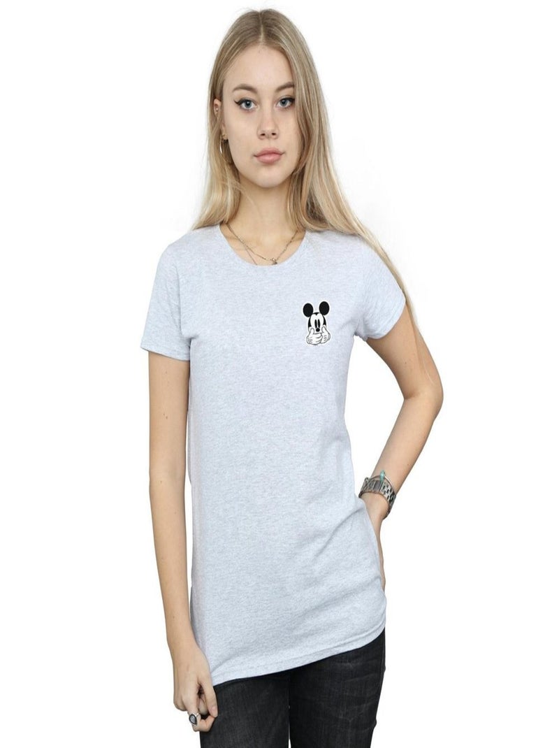 Disney - T-shirt DONT SPEAK Gris chiné - Kiabi