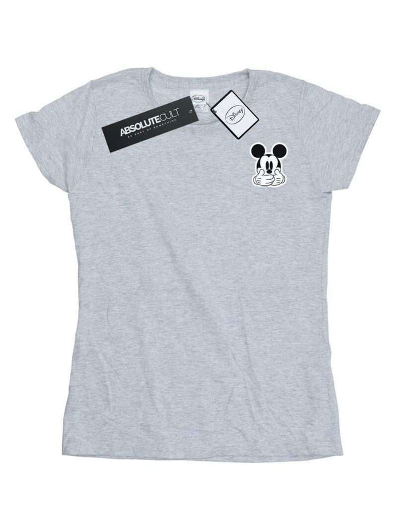 Disney - T-shirt DONT SPEAK Gris chiné - Kiabi