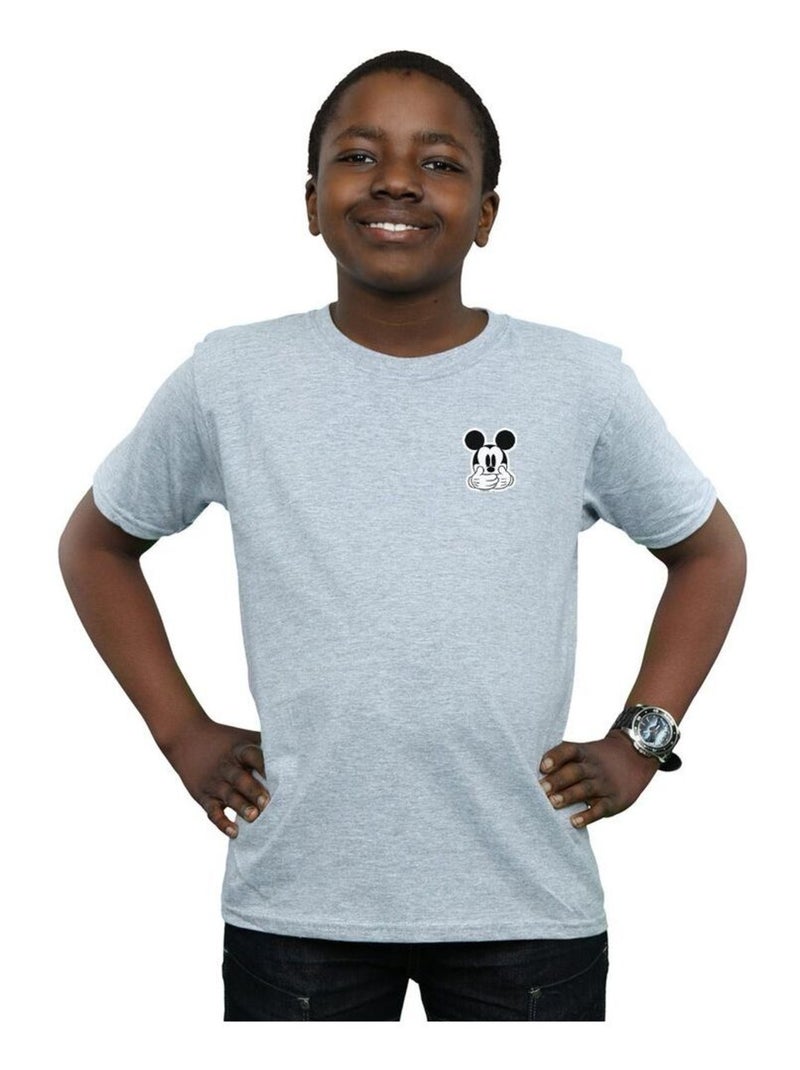 Disney - T-shirt DONT SPEAK Gris chiné - Kiabi