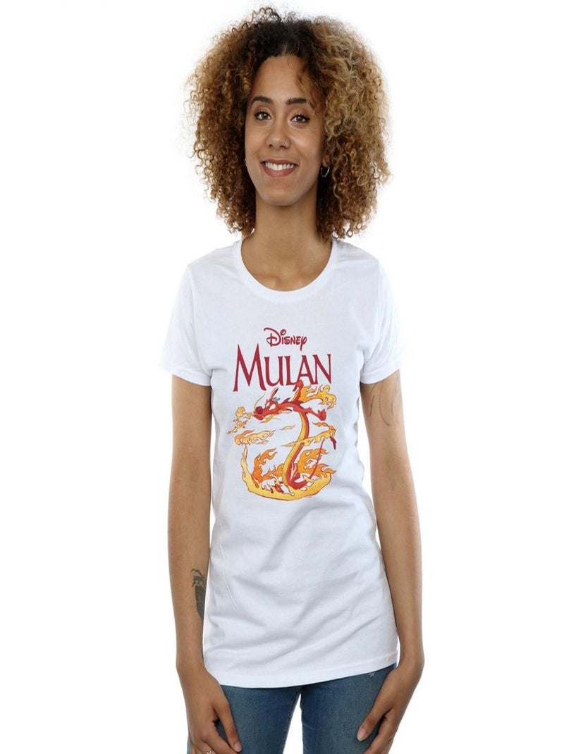 Disney - T-shirt DRAGON FIRE Blanc - Kiabi