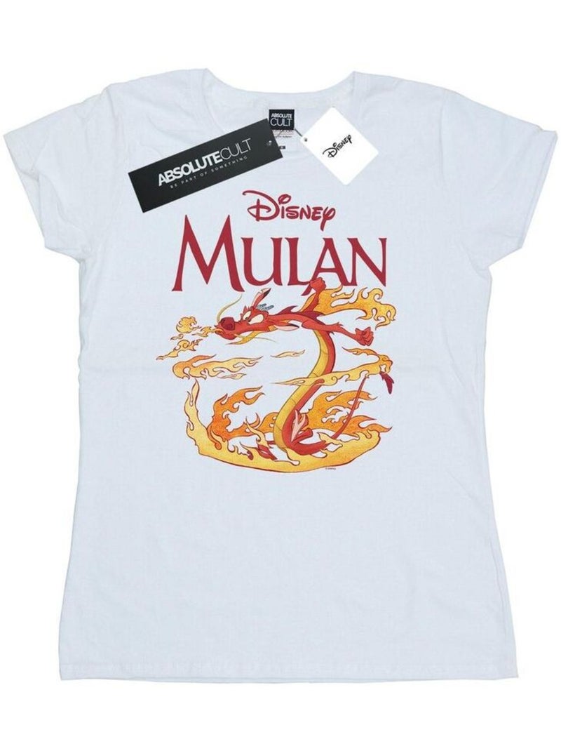 Disney - T-shirt DRAGON FIRE Blanc - Kiabi