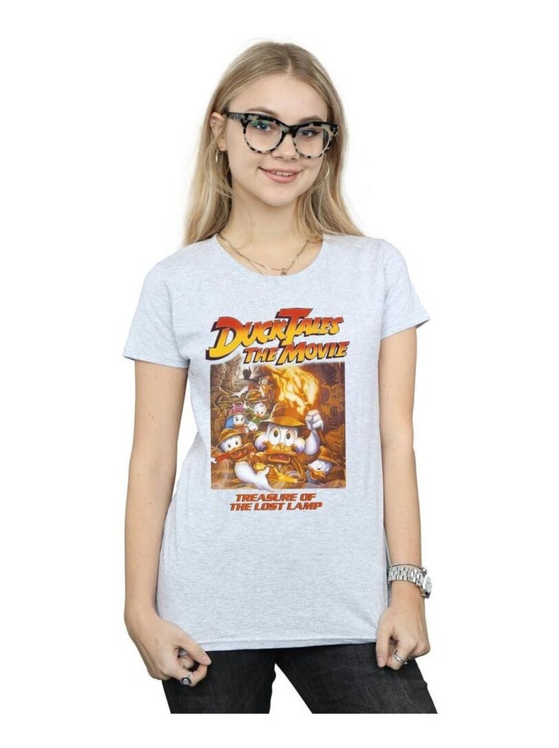 Disney - T-shirt DUCK TALES Gris chiné - Kiabi