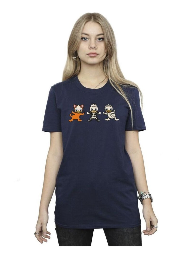 Disney - T-shirt DUCK TALES HALLOWEEN Bleu marine - Kiabi