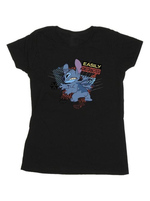 Disney - T-shirt EASILY DISTRACTED - Kiabi Disney - T-shirt EASILY DISTRACTED - Kiabi