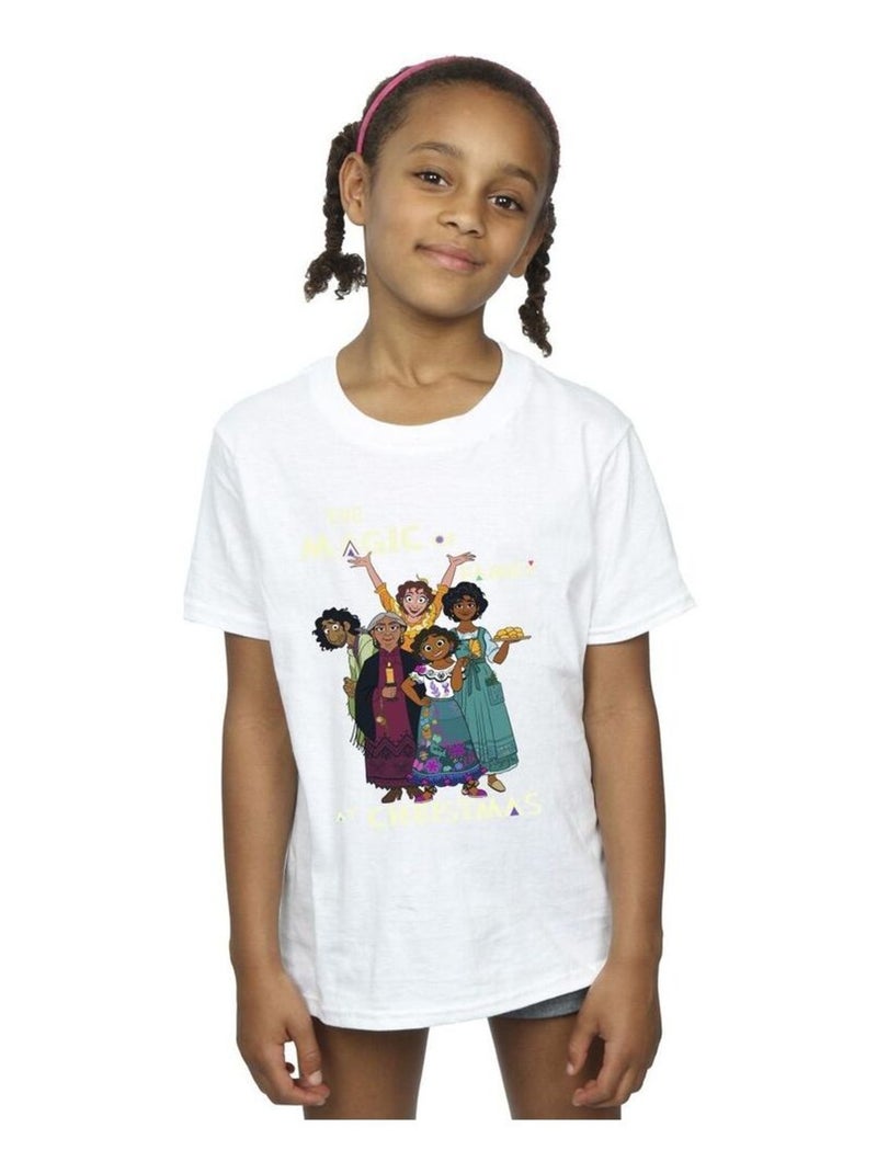 Disney - T-shirt ENCANTO MAGIC OF FAMILY Blanc - Kiabi