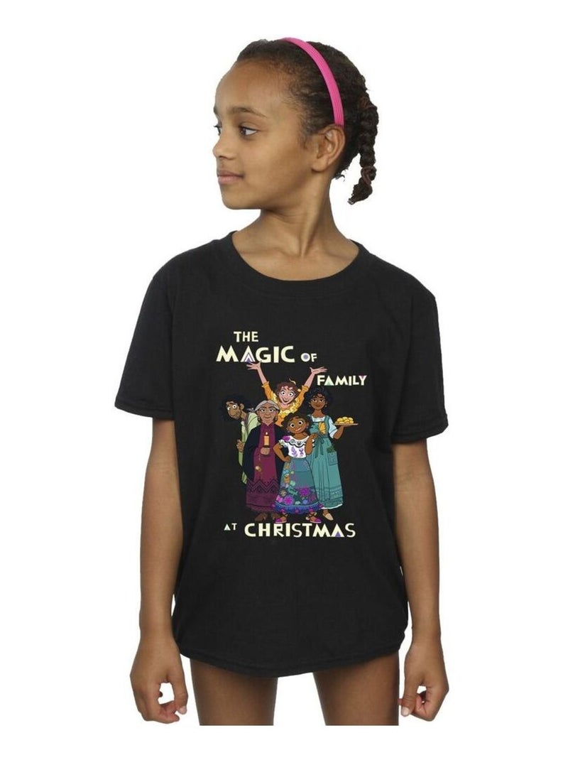 Disney - T-shirt ENCANTO MAGIC OF FAMILY Noir - Kiabi