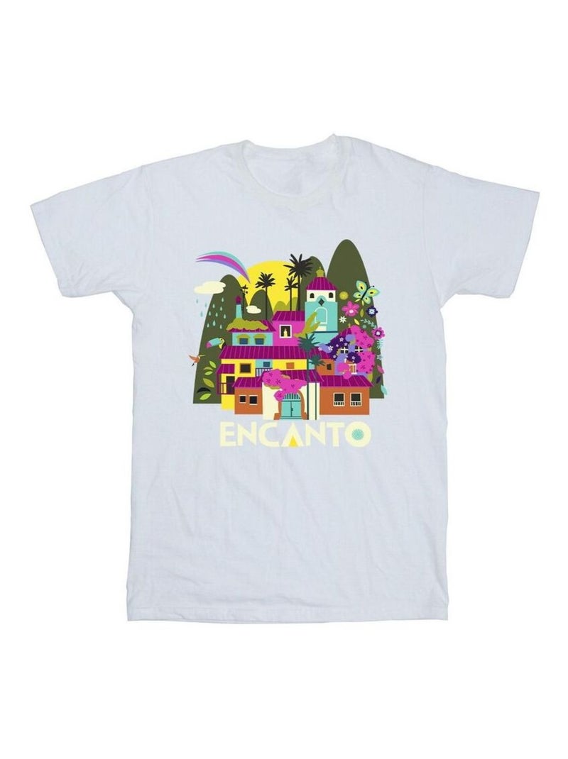 Disney - T-shirt ENCANTO MANY HOUSES Blanc - Kiabi