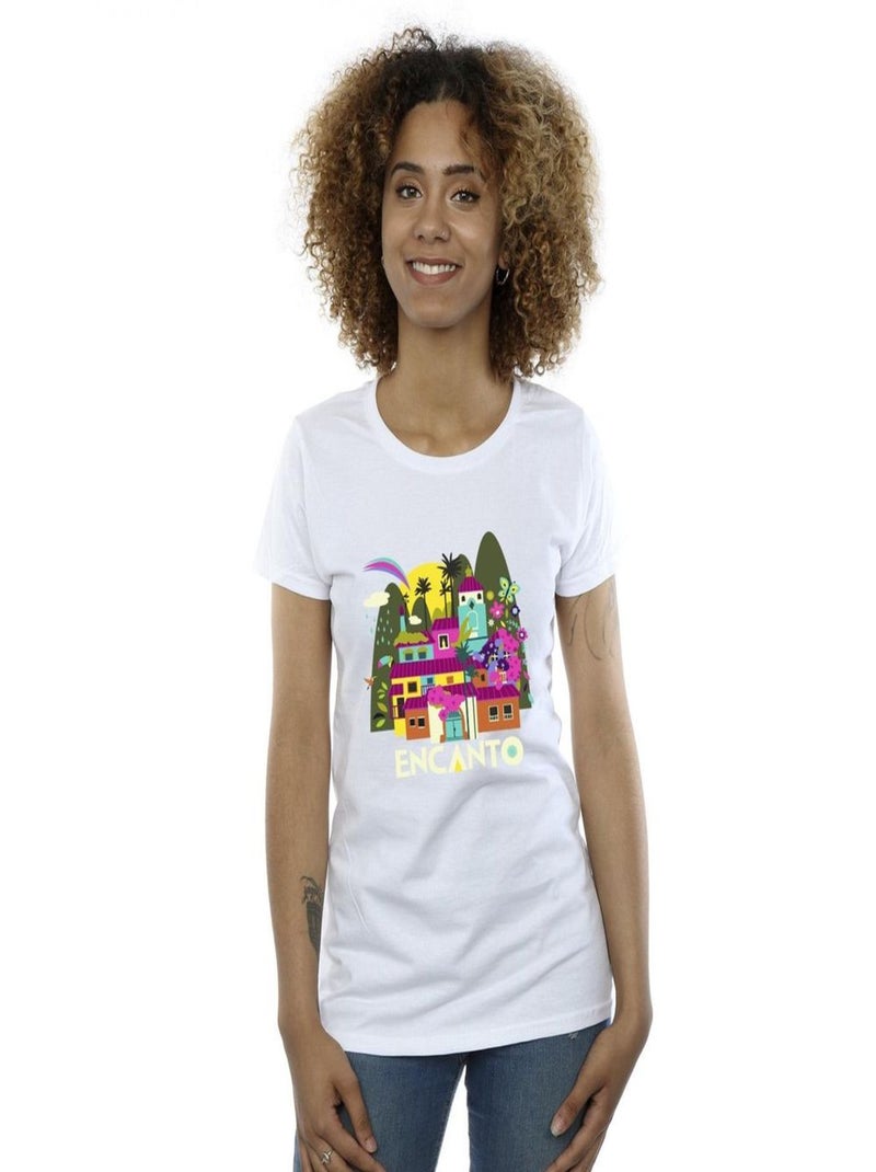 Disney - T-shirt ENCANTO MANY HOUSES Blanc - Kiabi