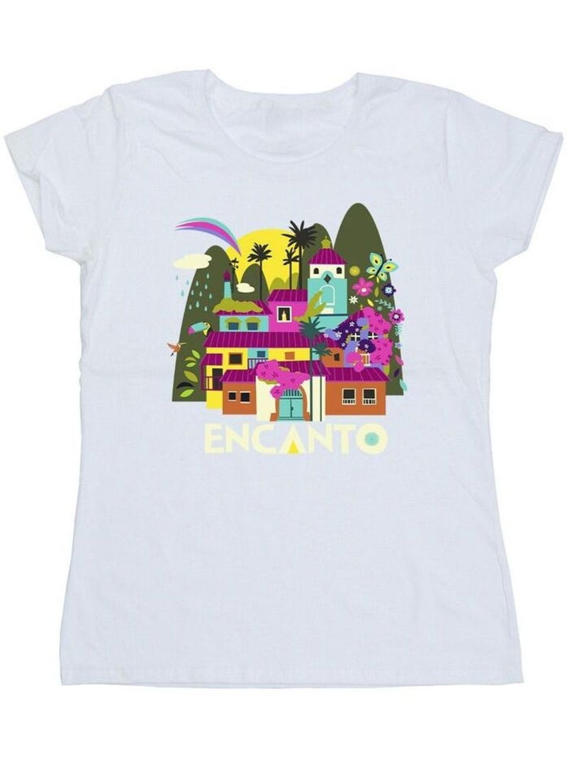 Disney - T-shirt ENCANTO MANY HOUSES Blanc - Kiabi