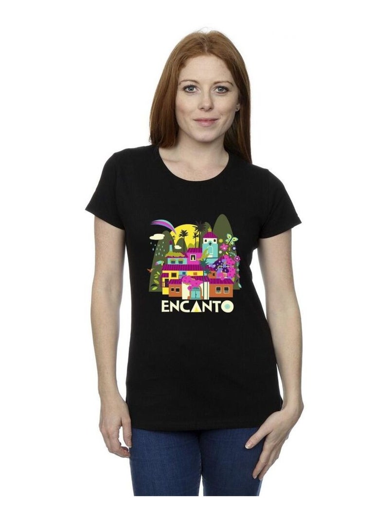 Disney - T-shirt ENCANTO MANY HOUSES Noir - Kiabi