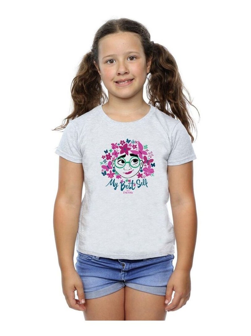 Disney - T-shirt ENCANTO MY BEST SELF Gris chiné - Kiabi