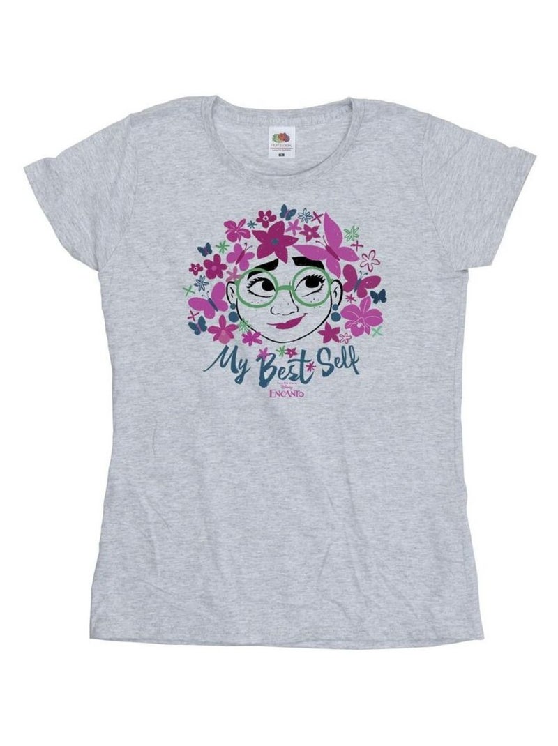 Disney - T-shirt ENCANTO MY BEST SELF Gris chiné - Kiabi