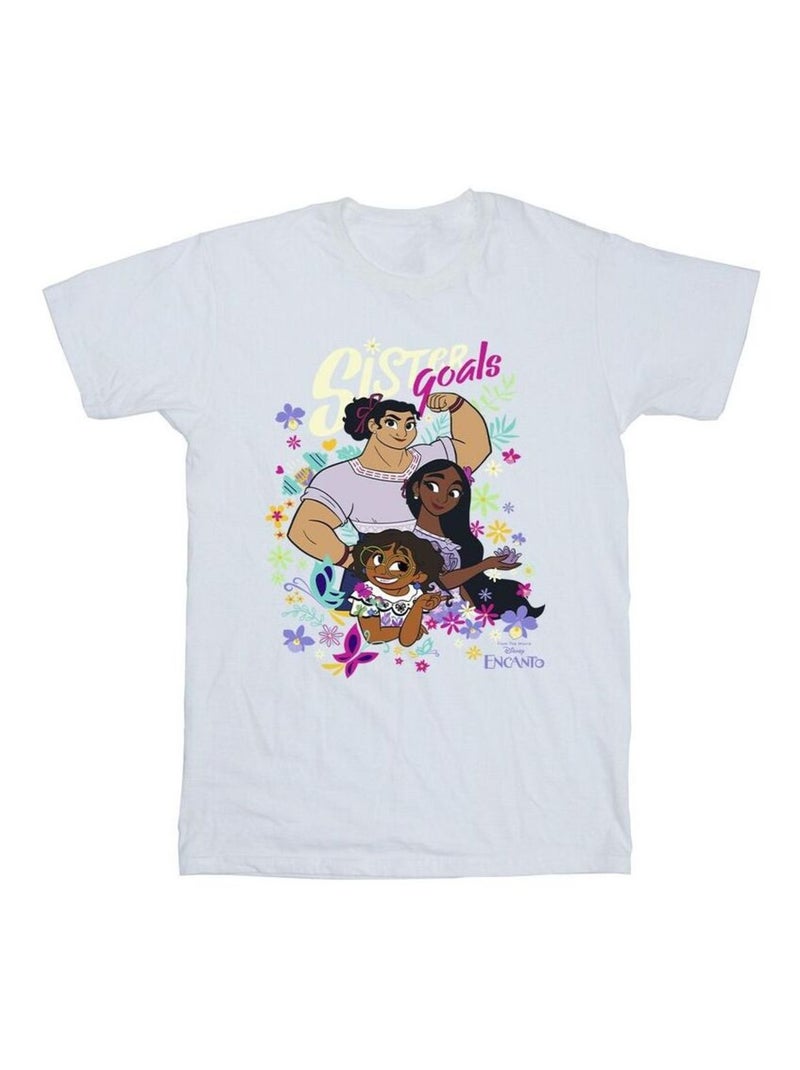 Disney - T-shirt ENCANTO SISTER GOALS Blanc - Kiabi