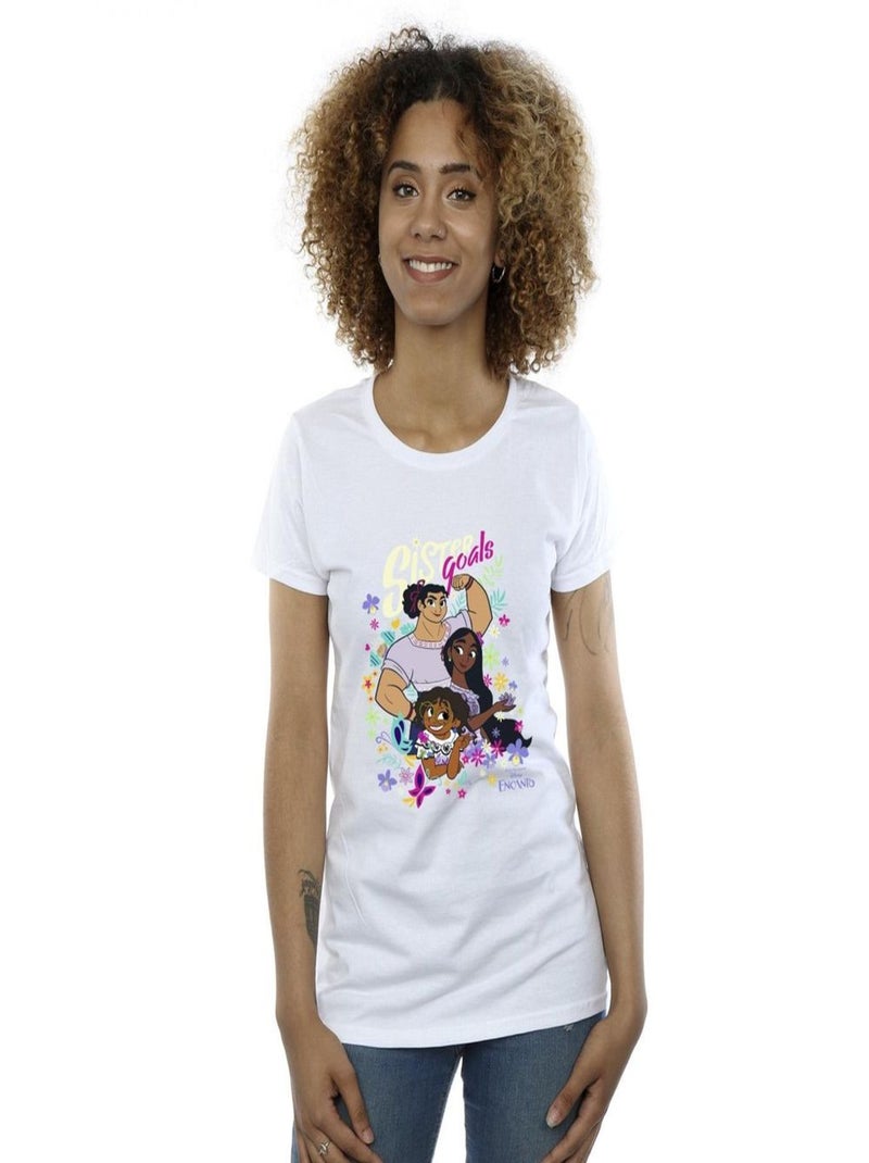 Disney - T-shirt ENCANTO SISTER GOALS Blanc - Kiabi