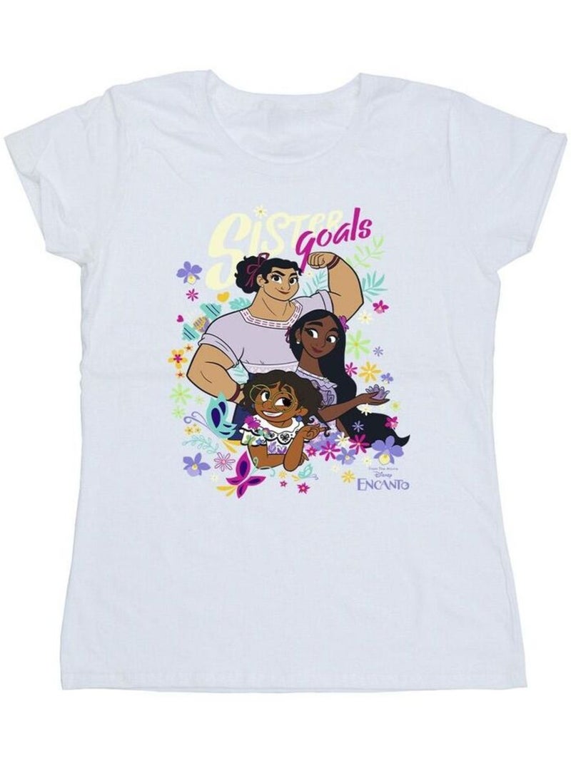 Disney - T-shirt ENCANTO SISTER GOALS Blanc - Kiabi