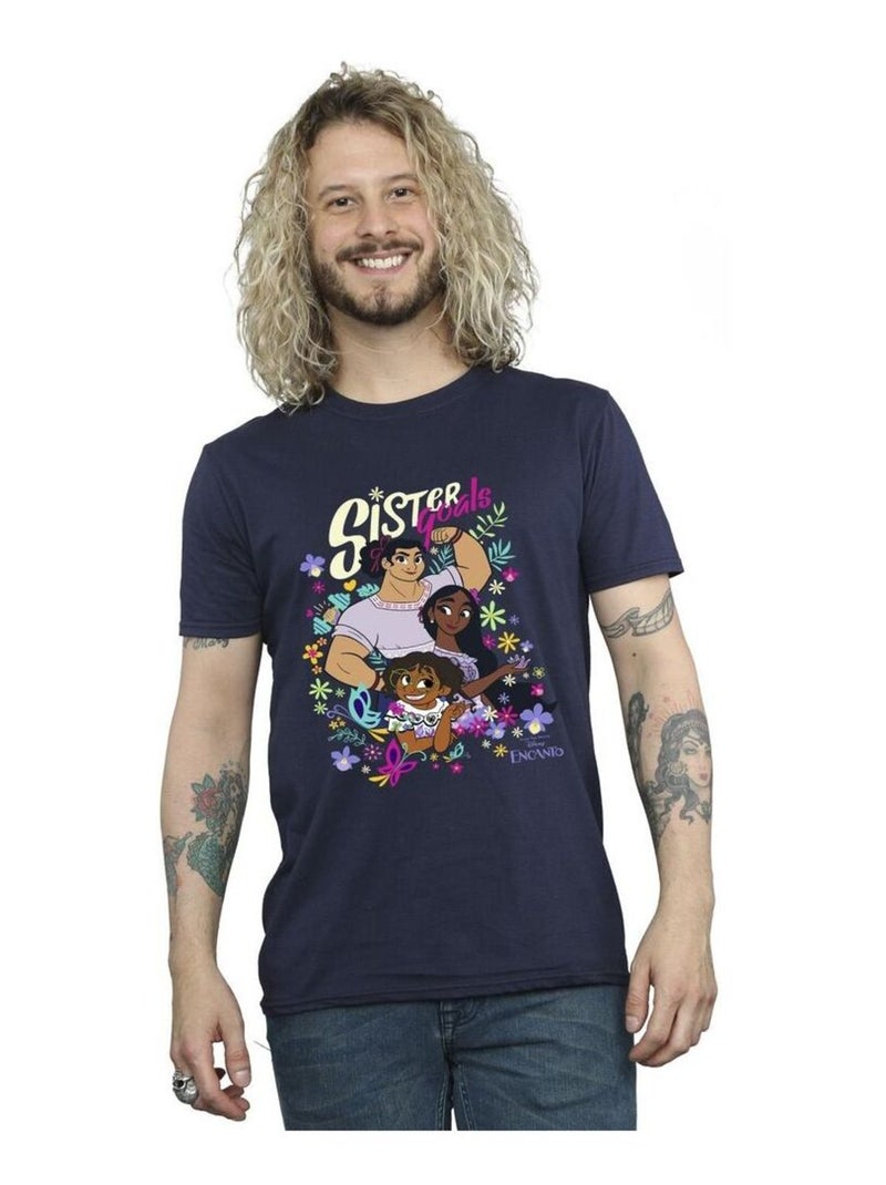 Disney - T-shirt ENCANTO SISTER GOALS Bleu marine - Kiabi