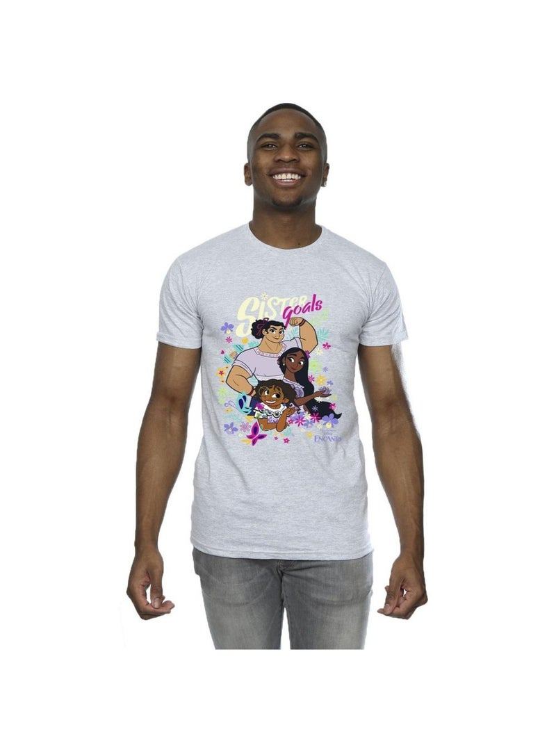 Disney - T-shirt ENCANTO SISTER GOALS Gris chiné - Kiabi