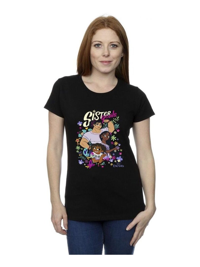 Disney - T-shirt ENCANTO SISTER GOALS Noir - Kiabi