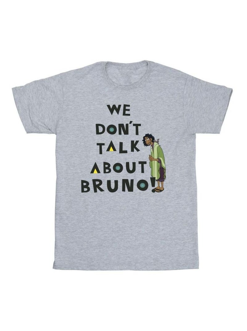 Disney - T-shirt ENCANTO WE DONT TALK ABOUT BRUNO Gris chiné - Kiabi