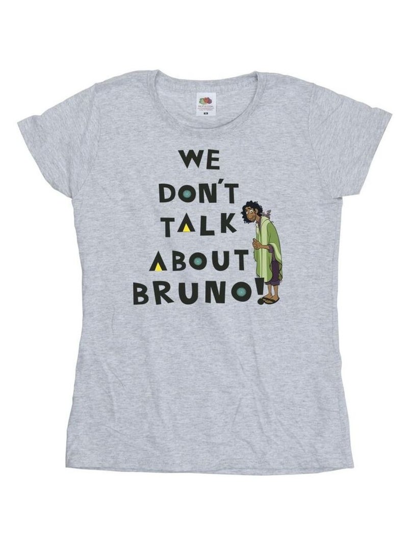 Disney - T-shirt ENCANTO WE DONT TALK ABOUT BRUNO Gris chiné - Kiabi