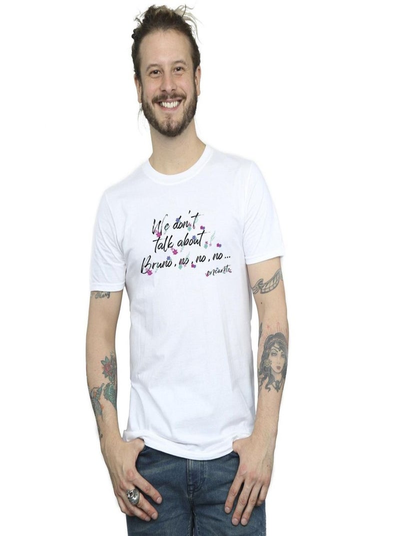 Disney - T-shirt ENCANTO WE DONT TALK ABOUT BRUNO NO NO Blanc - Kiabi