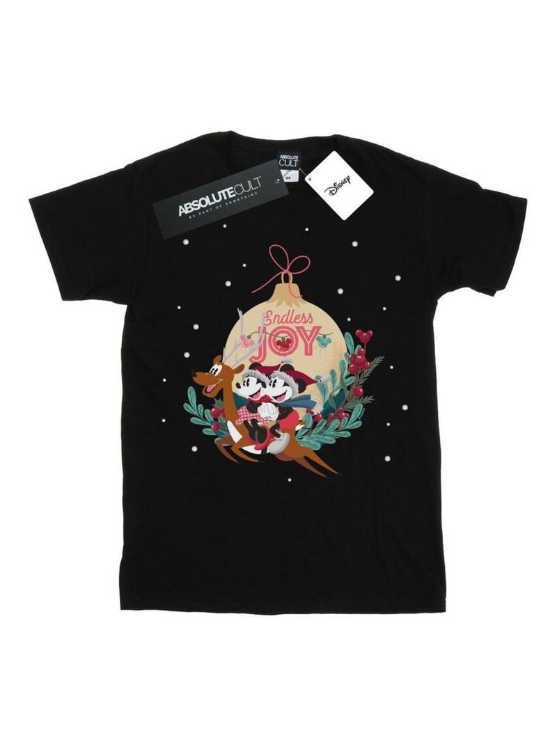 Disney - T-shirt ENDLESS JOY Noir - Kiabi