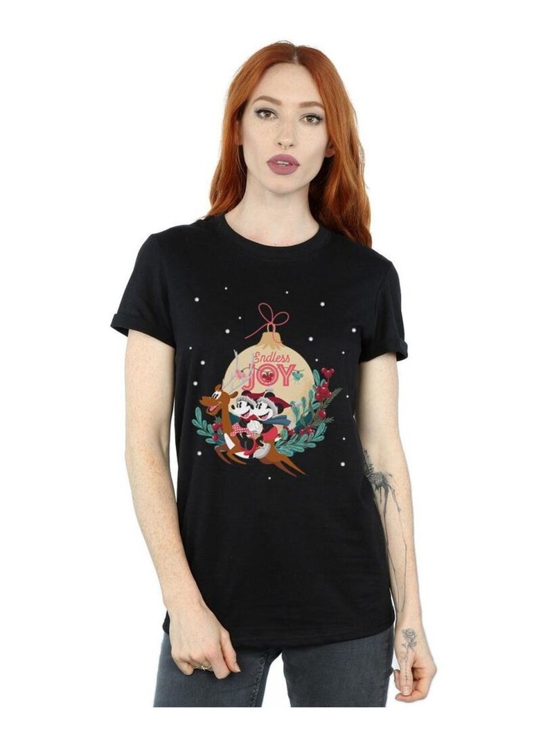 Disney - T-shirt ENDLESS JOY Noir - Kiabi