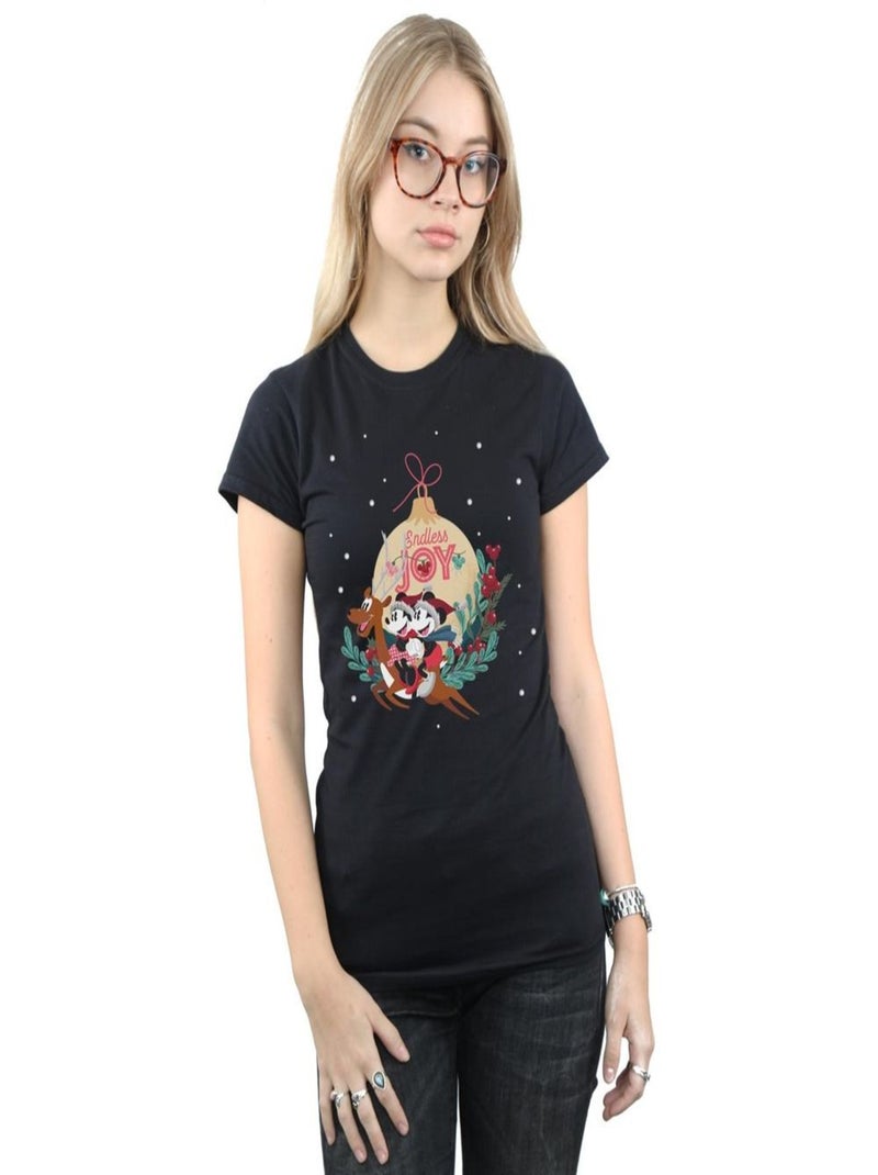 Disney - T-shirt ENDLESS JOY Noir - Kiabi