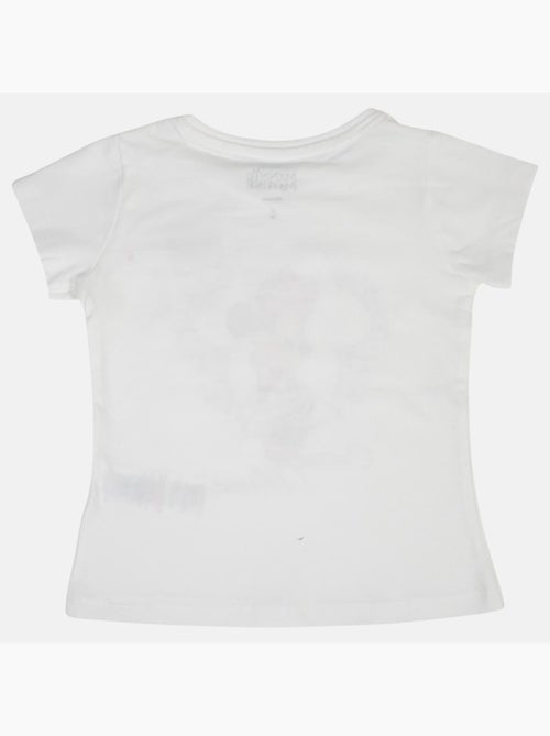 Disney - T-shirt enfant manches courtes blanc motif personnage - Kiabi