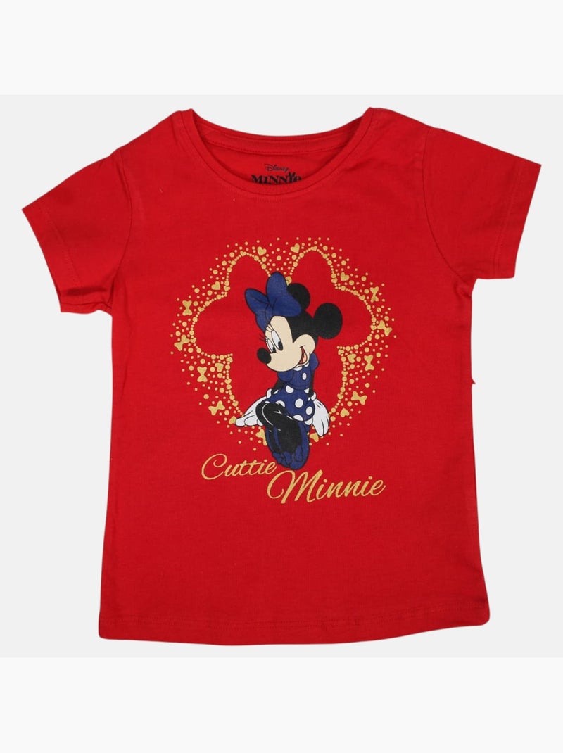Disney - T-shirt enfant manches courtes rouge motif personnage Rouge - Kiabi