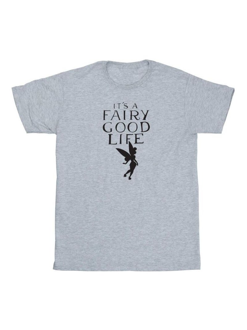 Disney - T-shirt FAIRY GOOD LIFE Gris chiné - Kiabi