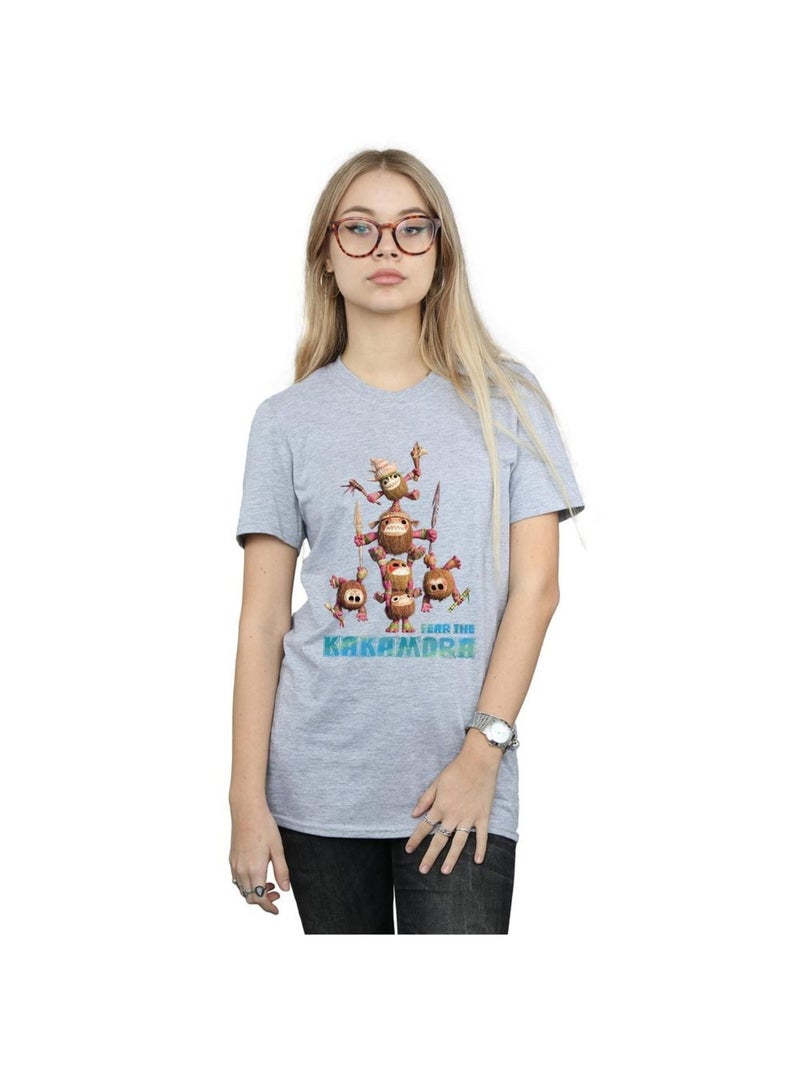 Disney - T-shirt FEAR THE KAKAMORA Gris chiné - Kiabi