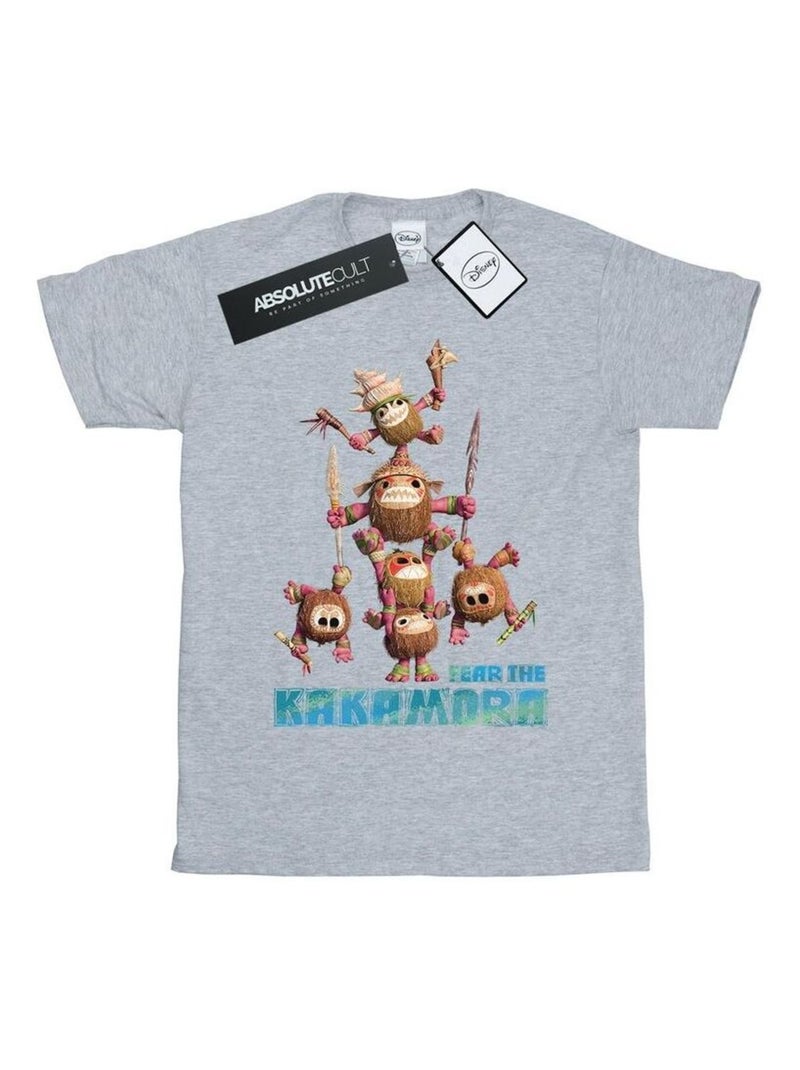 Disney - T-shirt FEAR THE KAKAMORA Gris chiné - Kiabi