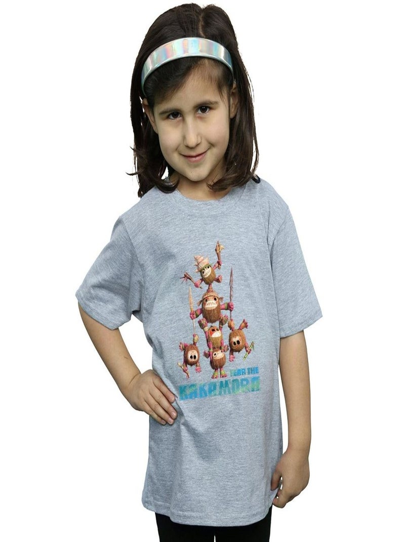 Disney - T-shirt FEAR THE KAKAMORA Gris chiné - Kiabi
