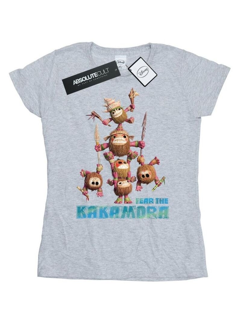 Disney - T-shirt FEAR THE KAKAMORA Gris chiné - Kiabi