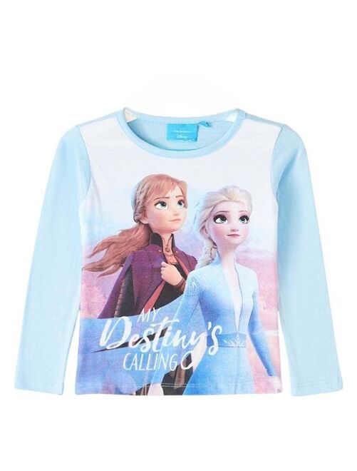 Disney - T-shirt fille imprimé La Reine Des Neiges en coton - Kiabi