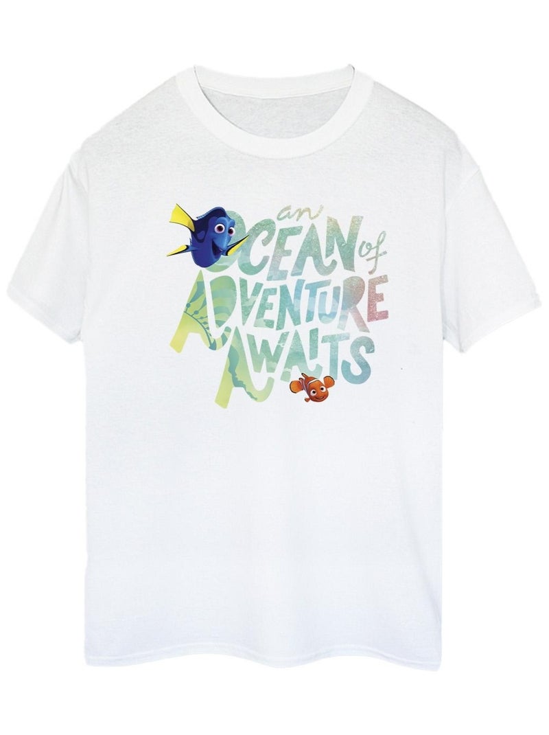 Disney - T-shirt FINDING DORY OCEAN OF ADVENTURE Blanc - Kiabi